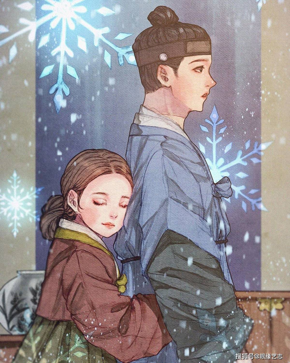 韩式穆夏风:微甜的古风韵味,自成一派的韩国服饰与插画