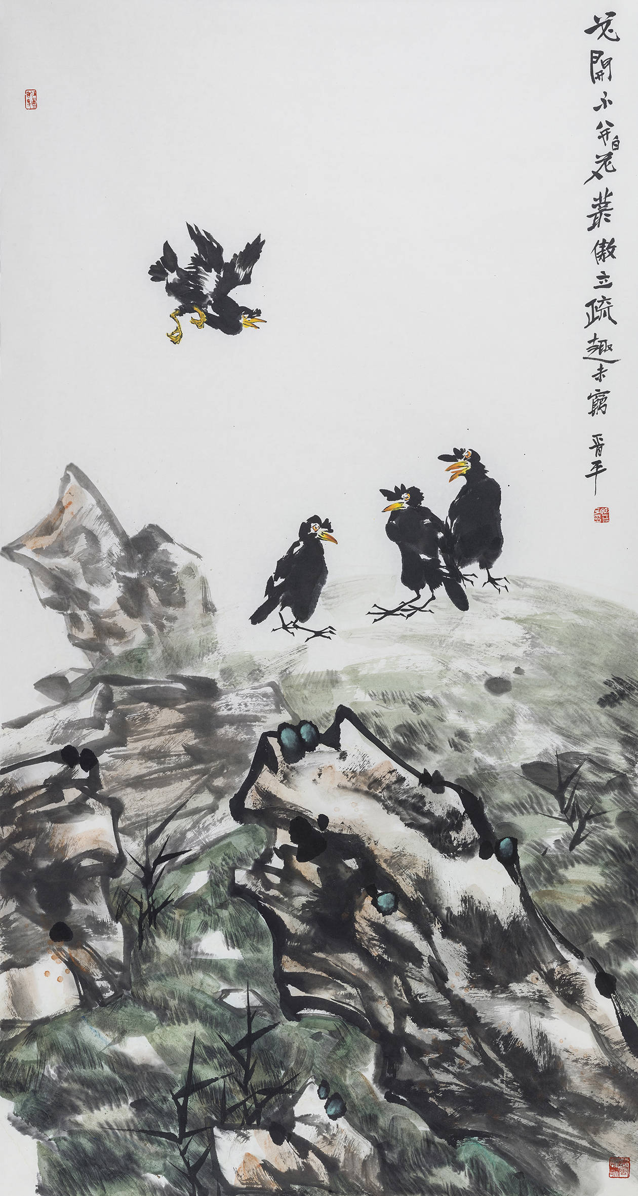 徐晋平花鸟画图片