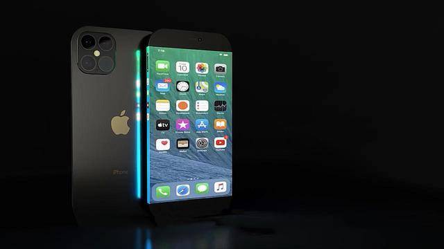 iphone12概念机:无刘海环绕屏太豪横,立体边框能投影出mac电脑
