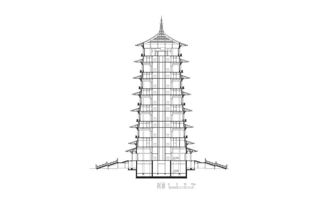 西安钟楼尺寸图纸图片