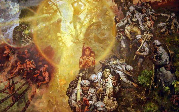 油画欣赏油画里的军人致敬那些最可爱的人