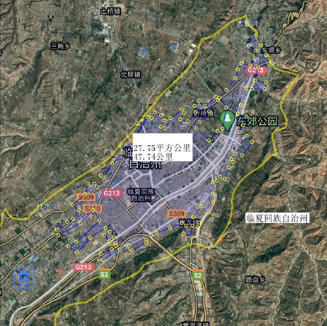 原创甘肃省临夏州7县1市建成区面积排名,临夏市最大,东乡县最小