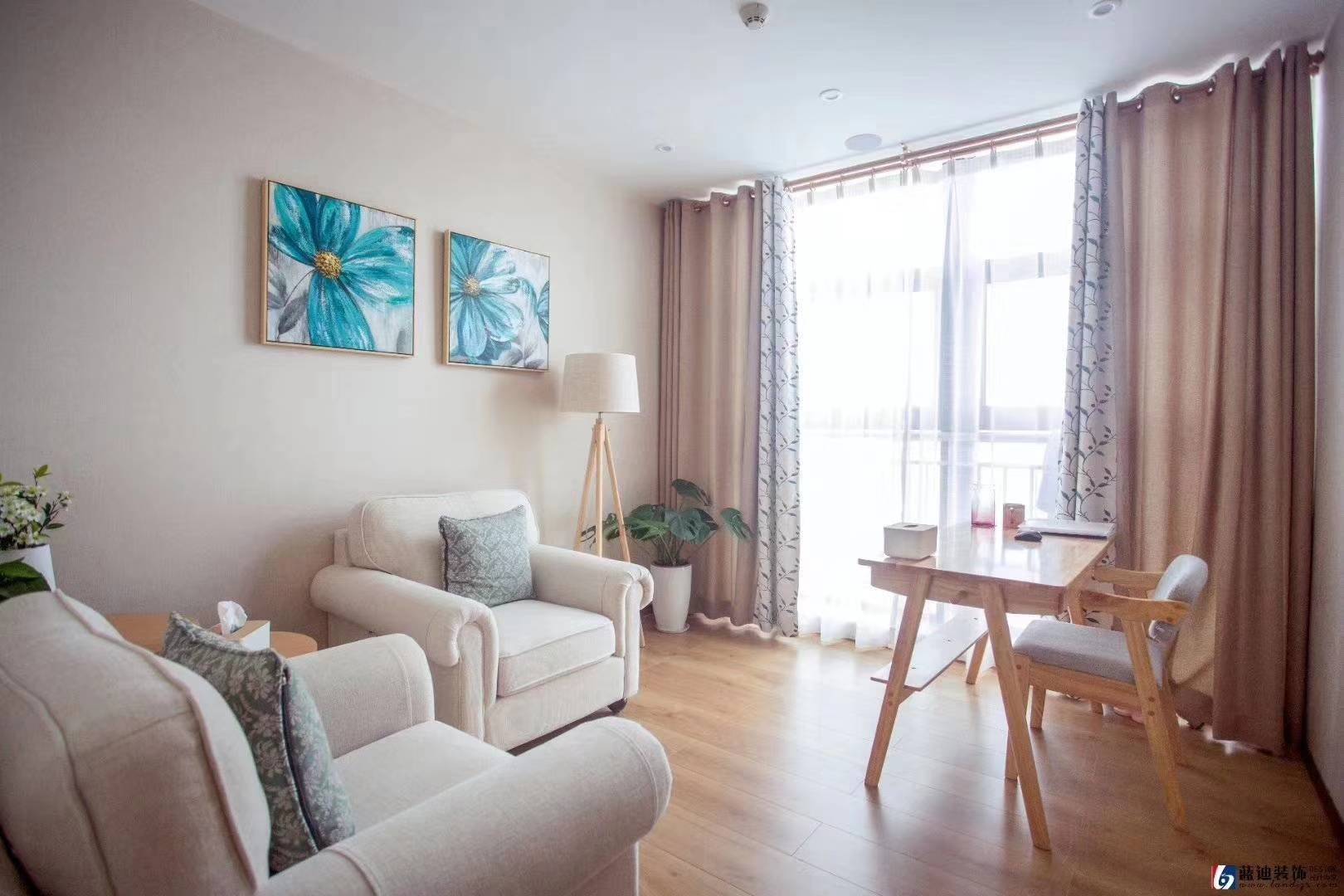 珠海室内装修壹念心理咨询办公室装修案例赏析_暖色