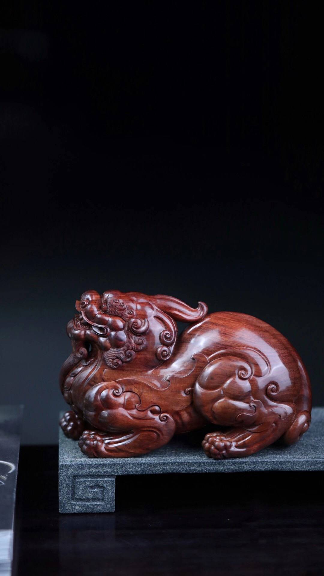 汉代天禄兽海南黄花梨顶尖老油梨湘工华艺李中子亲工