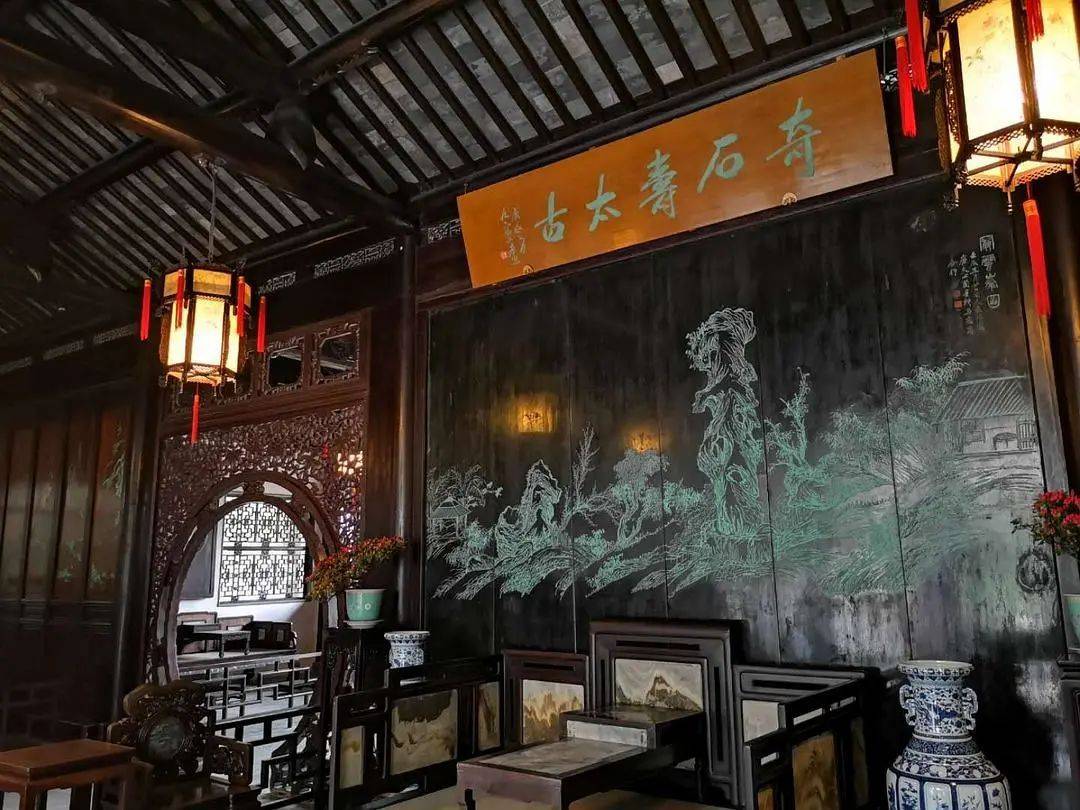 园林建筑鸳鸯厅