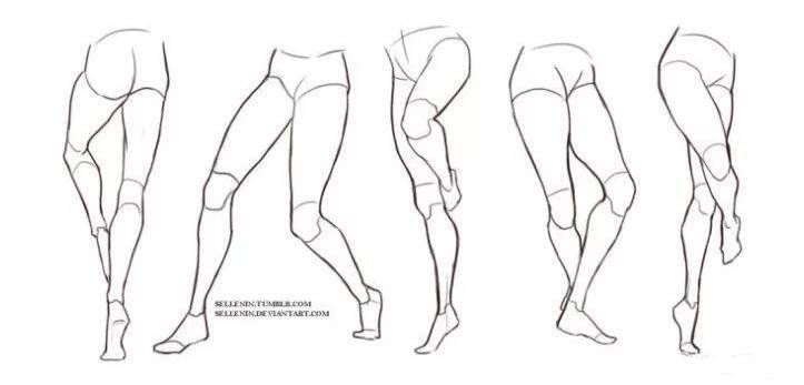 动漫女生的腿怎么画？大长腿绘画教程！