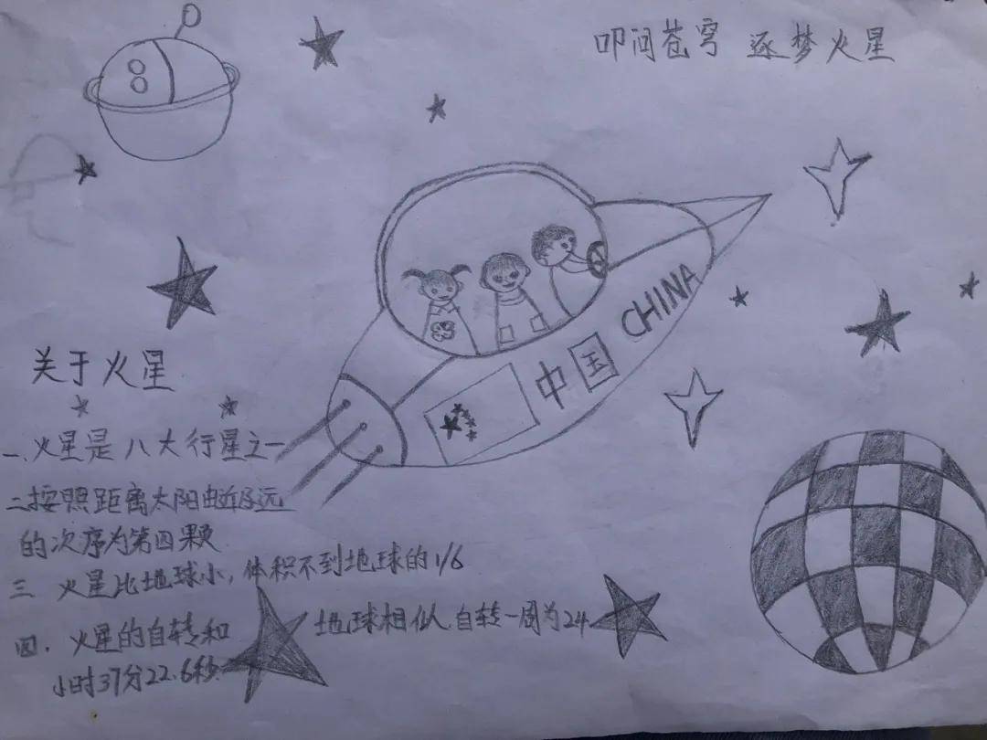 向着火星出发外国语牧歌小学叩问苍穹逐梦火星低段学习成果展示