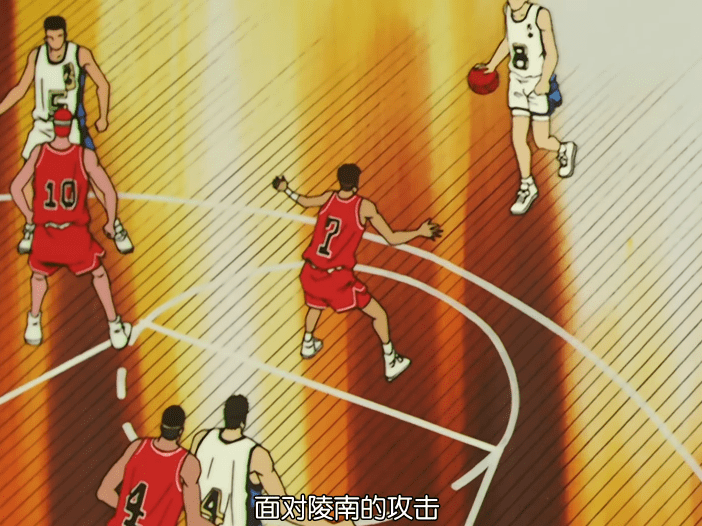 原创灌篮高手这3分钟湘北陵南球员都在玩命防守,池上无力助陵南破局
