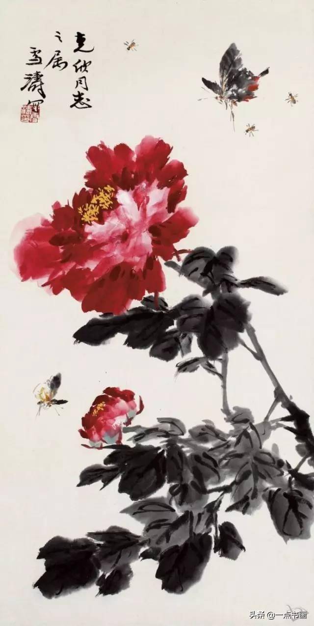 画写意牡丹记住这几个要点,调色不难