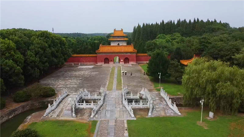 惠游湖北-航拍钟祥明显陵景区
