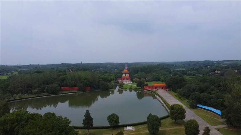 惠游湖北-航拍钟祥明显陵景区