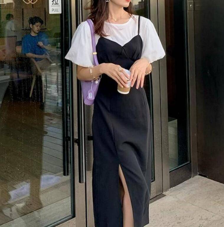 戈蔓婷穿搭技巧吊带裙怎么搭配小上衣