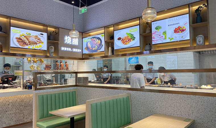 深圳餐厅设计罗湖汇钰二食堂商务现炒自选快餐简餐品牌餐饮设计品深