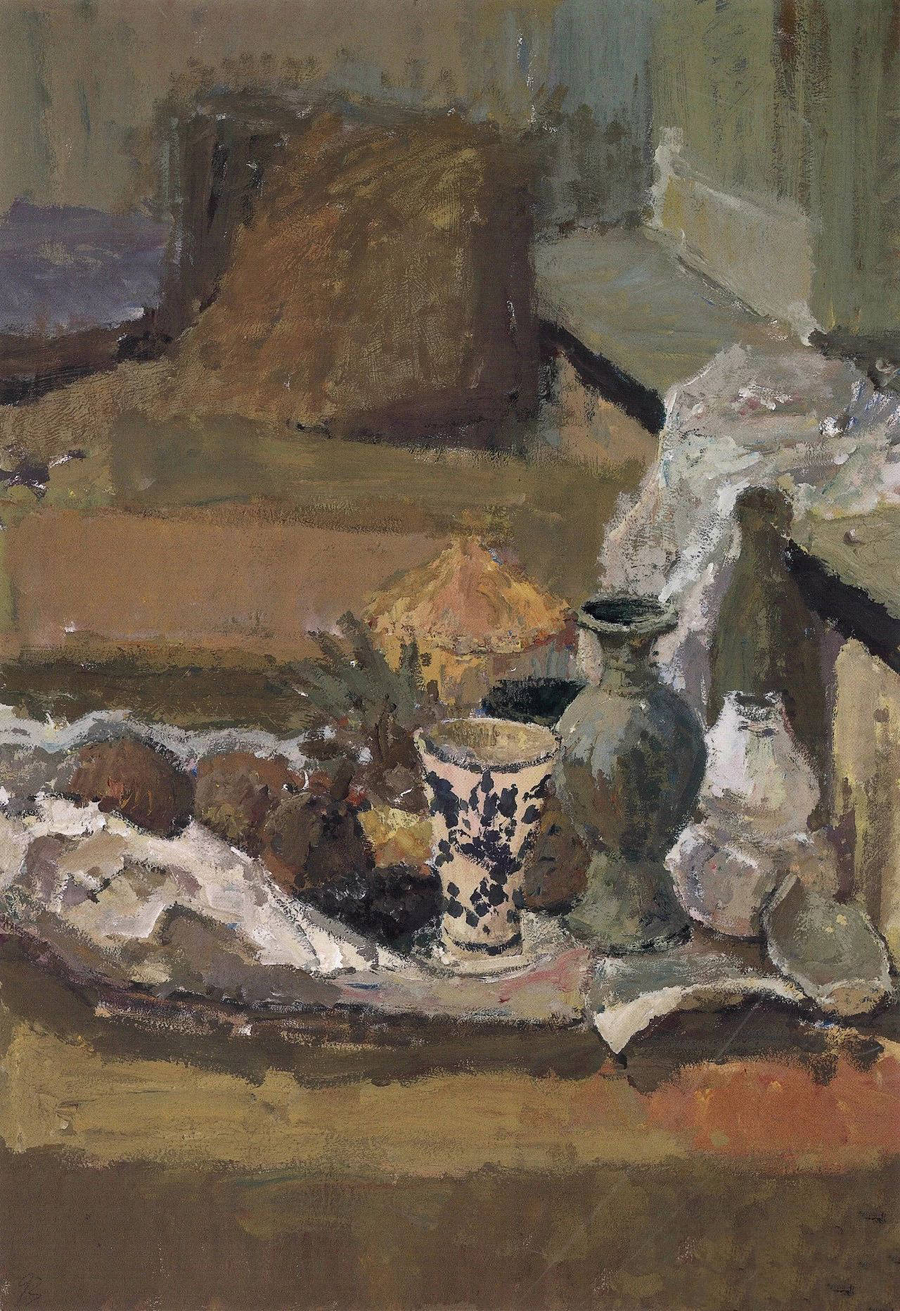 中国美术学院基础部色彩静物留校作业_气韵