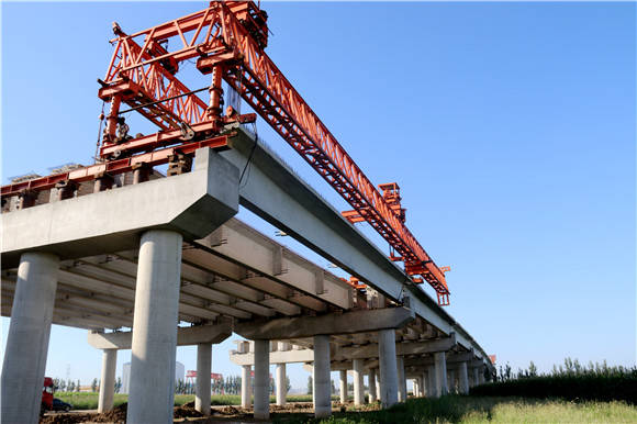 【大干一百天】中铁一局京德高速zt7标t梁架设突破1000片大关