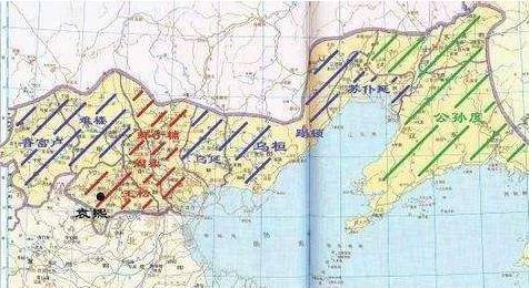 乌桓山和鲜卑山地图图片