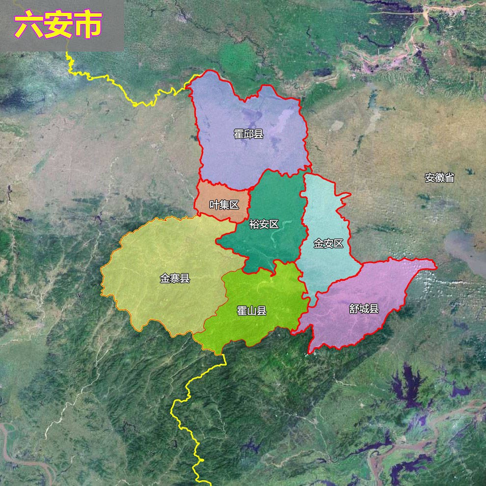 原創18張地形圖快速瞭解安徽省16個地級市