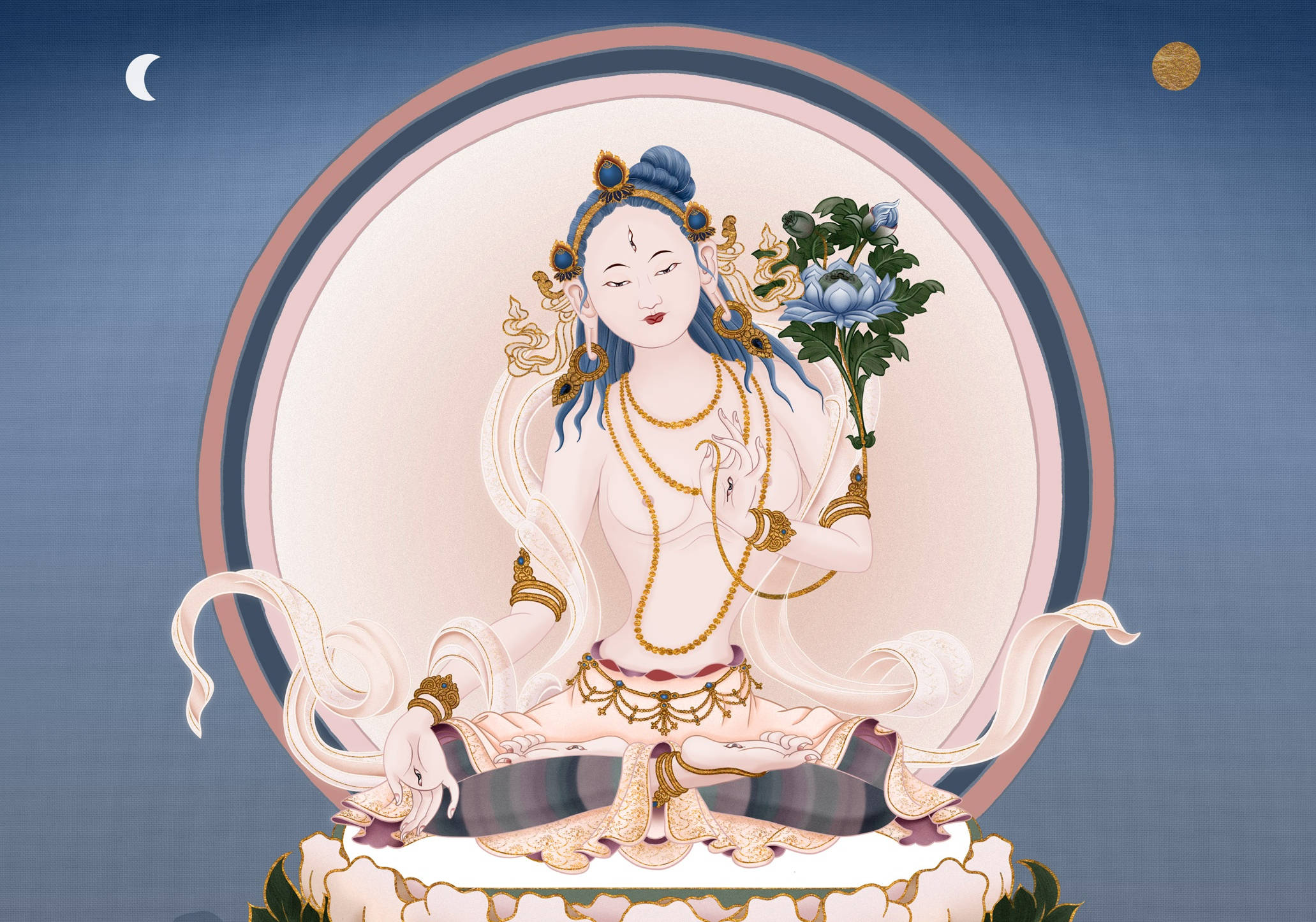 白衣观音图片