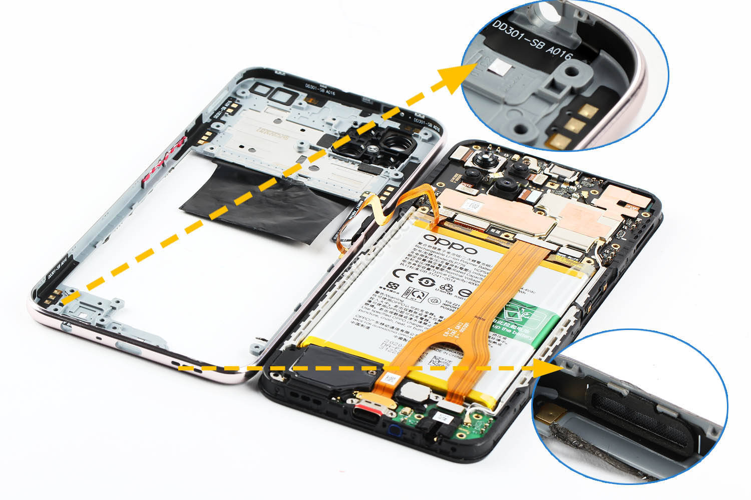 oppoa92s手机拆机解析图片