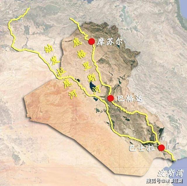 珍贵海岸线(阿拉伯河由幼发拉底河和底格里斯河在伊拉克境内汇合而成