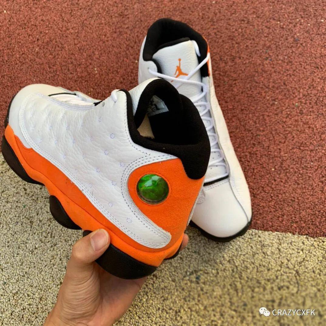 乔丹airjordan13starfish白橙aj13纯原球鞋