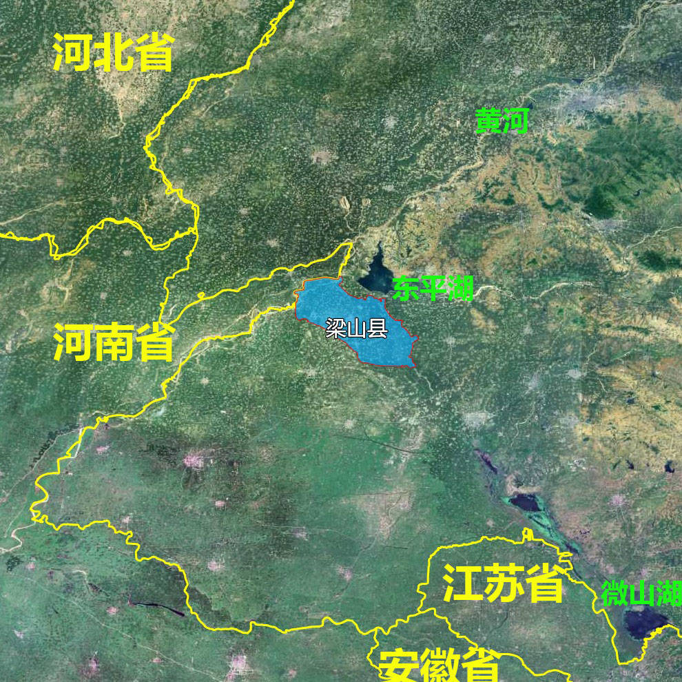 原创13张地形图快速了解山东省济宁各市辖区县市