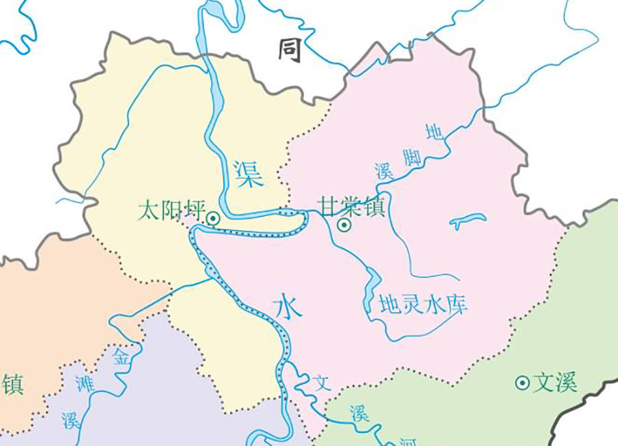 通道县与靖州县政区图图片