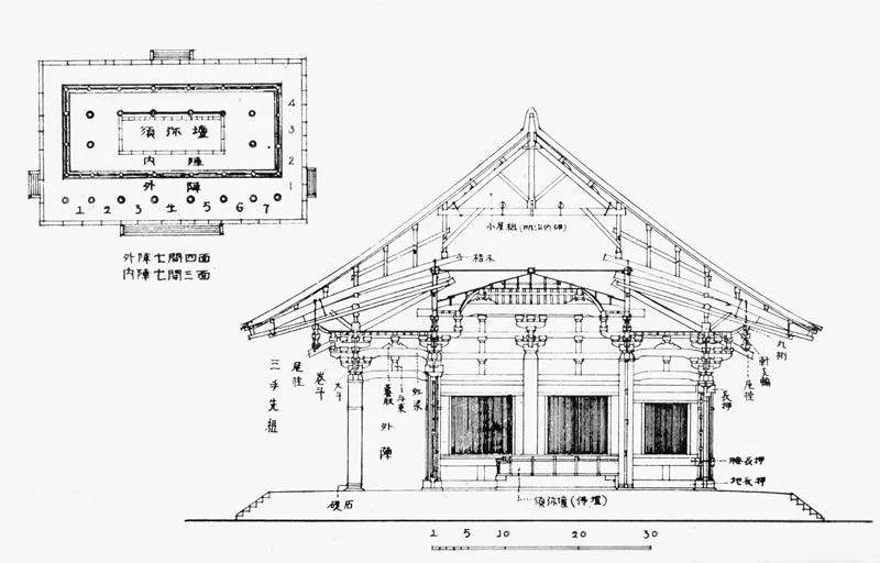 梁思成:唐招提寺金堂和中国唐代的建筑