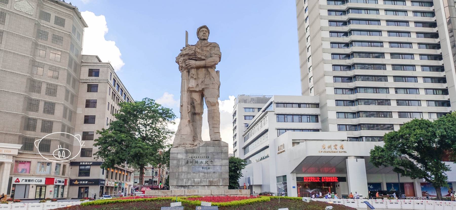 广州海珠广场雕塑图片