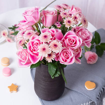 花店常备花材之玛利亚玫瑰玛利亚粉玫瑰的花语