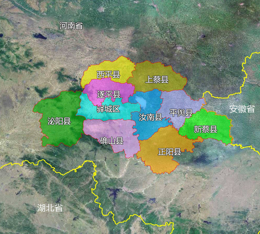 12張地形圖,快速瞭解河南省駐馬店各市轄區縣_手機搜狐網