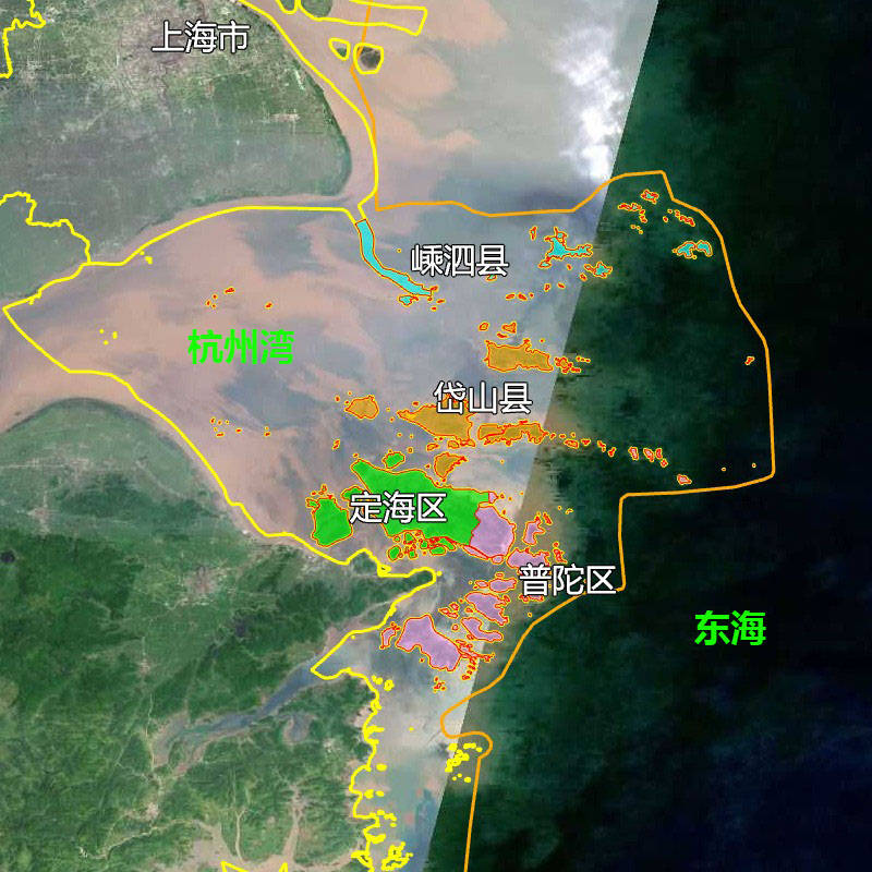 6张地形图,快速了解浙江省舟山各市辖区县_手机搜狐网