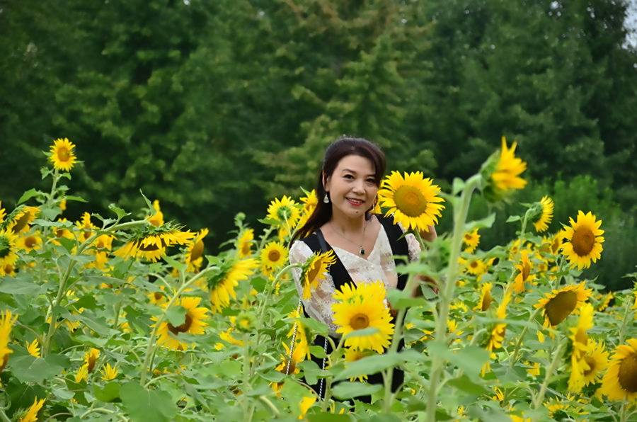 微笑拥抱每一天,做像向日葵般温暖的女子._阳光