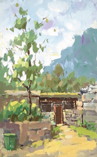 壹扬艺术石板岩写生活动学生优秀作品61色彩篇二