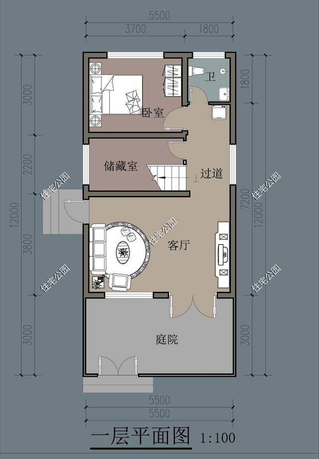 1米,深13米的自建房怎樣設計佈局好?