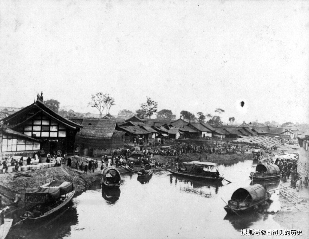 老照片 1912年的成都 百年前的老成都很中国