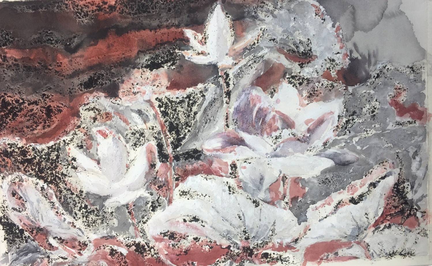 书画名家挥毫泼墨中国梦白雪画家