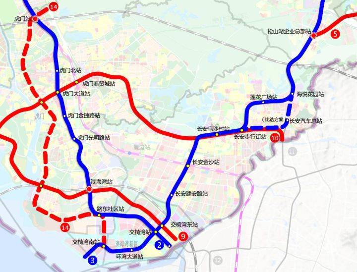 333立体交通核芯枢纽 示意图 3大轨道布局 4大站点环伺 ① 东莞 r3 线