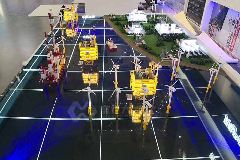 盛世大美工业模型国家电投项目海上风电