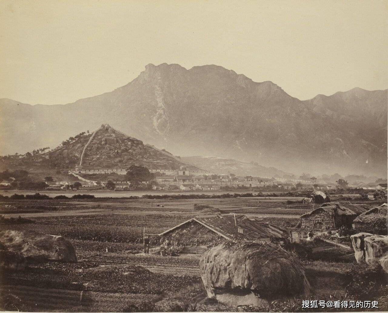 老照片1868年的香港昔日小渔村已经发生了巨大的变化