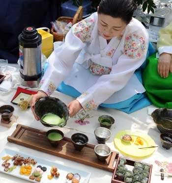 韩国茶礼的过程图片