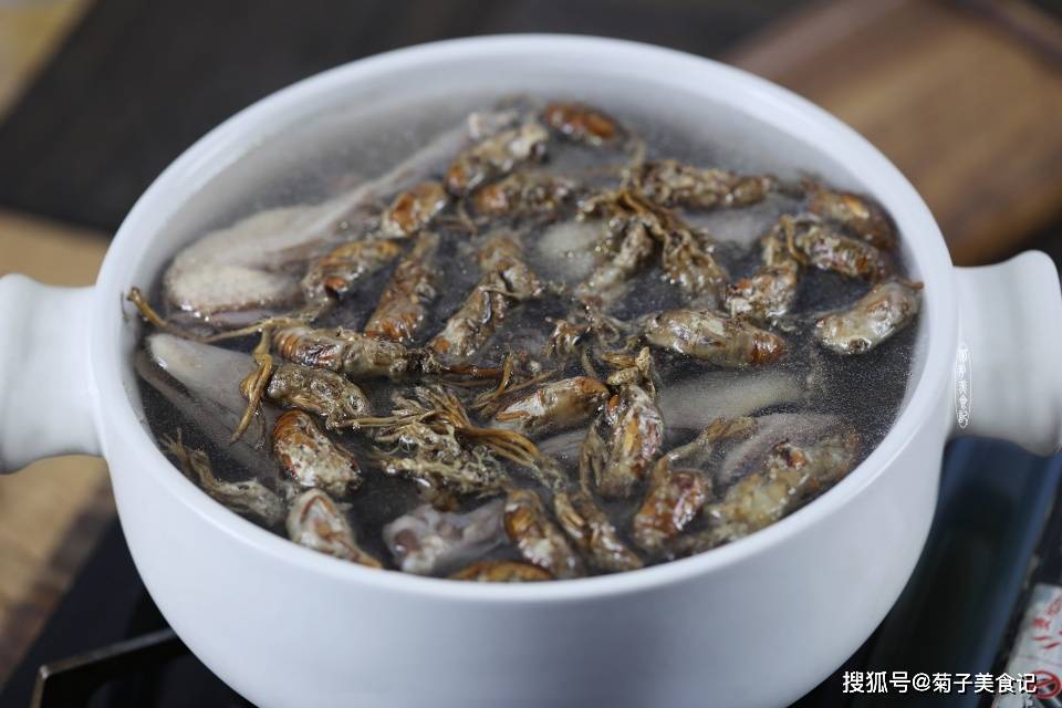 秋冬不可辜负的美食,金蝉花炖老鸭汤,一口鲜香入喉,全家都爱