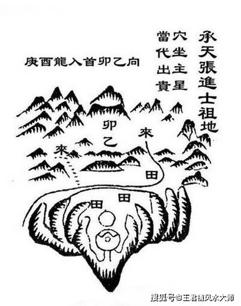 德安楊方伯母地(江西省德安縣),亦是少祖結地,離龍扦丁山癸向,葬時楊