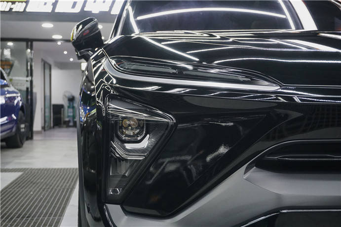 蔚来贴膜划痕修复黑 白改黑 超亮超黑 长沙汽车贴膜