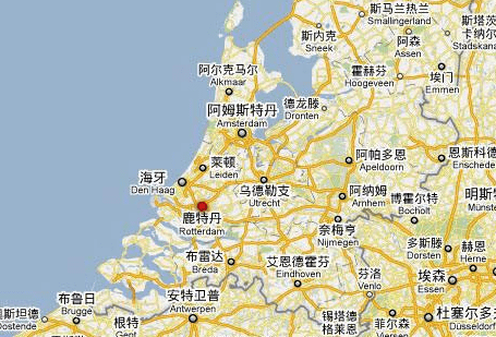鹿特丹地理位置图片