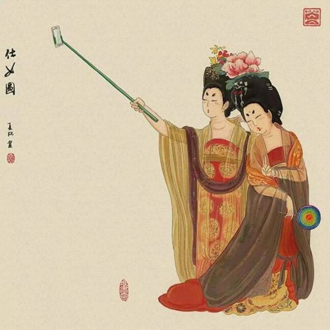 80后画家调侃历史,萧何单车追韩信,自称艺术创新引热议_夏阿