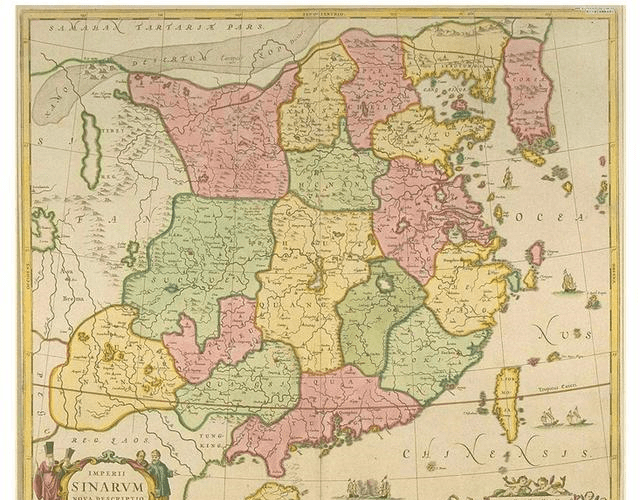 明清老地图中的中国疆域