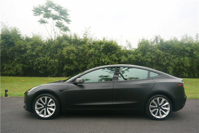 特斯拉改色亚面绸缎黑亚光黑磨砂黑武士