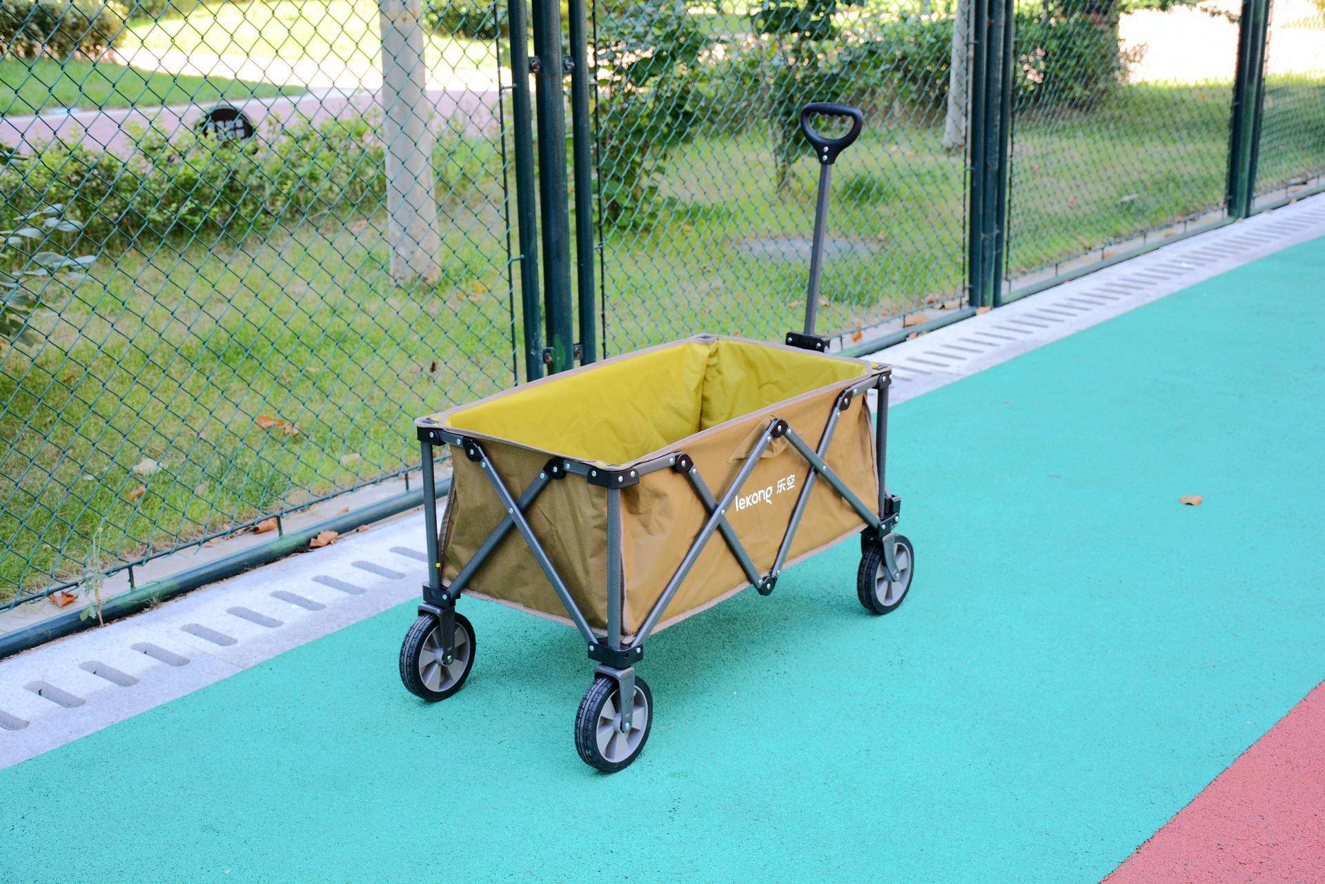 超小巧可折叠手拉车承重100kg的乐空折叠车摆摊拉货神器