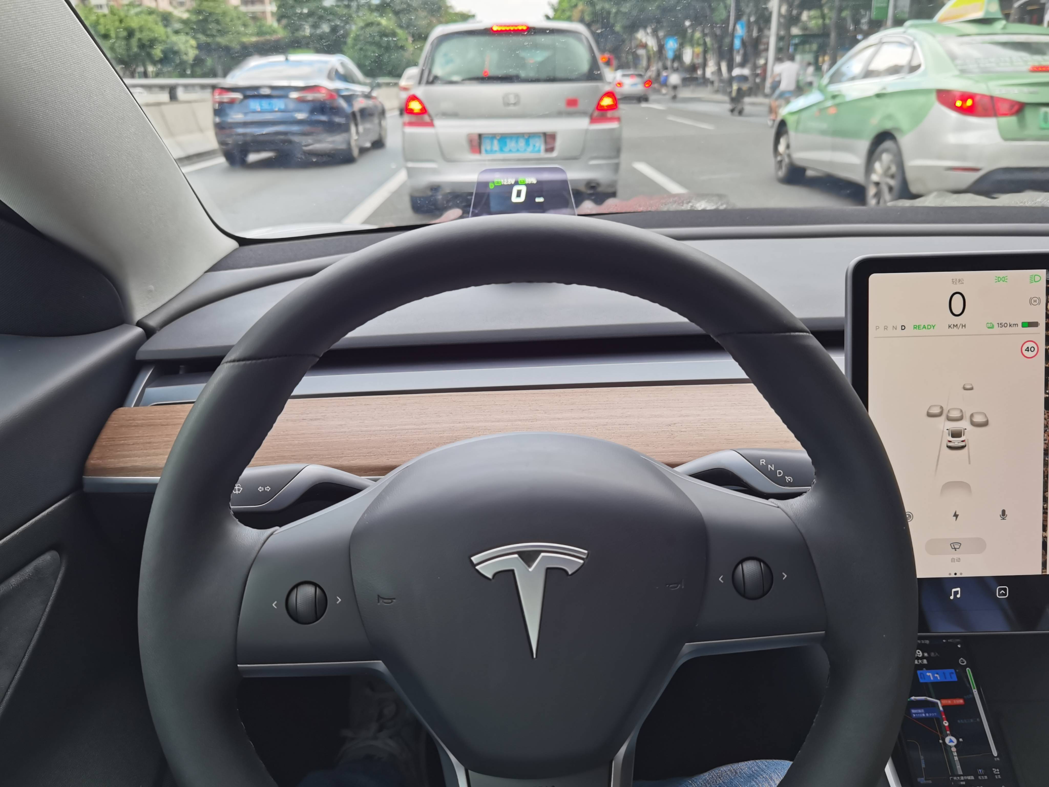 model3改装圆盾hud抬头显示器